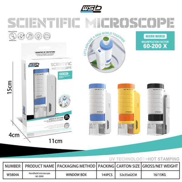 Bio Educational Science Microscope for Kids – 5804A Black | Ignite Curiosity & Exploration!