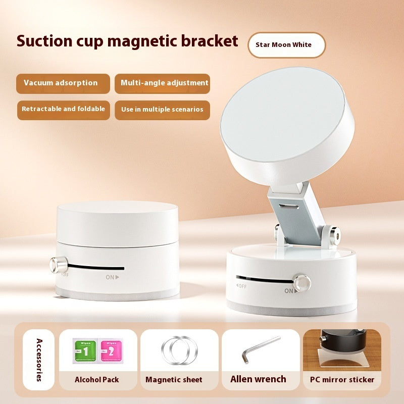 Foldable Magnetic Vacuum Phone Holder – Ultra-Strong, Hands-Free, Universal Mount