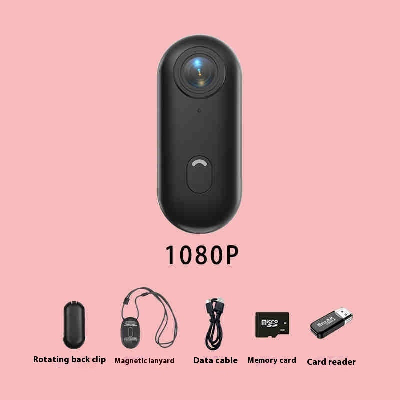 Mini 4K Action Camera – Wearable Waterproof Sports Cam for Helmet, Bike, Body Mounting | Hands-Free POV Recorder