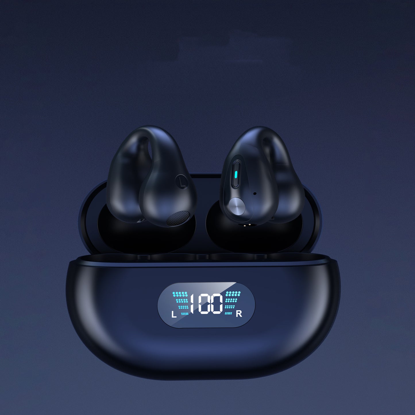 Bone Conduction Headphones – Bluetooth 5.3 Wireless Ear Clip Earbuds for Sports & HIFI Sound