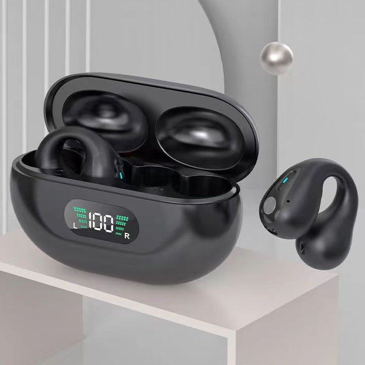 Bone Conduction Headphones – Bluetooth 5.3 Wireless Ear Clip Earbuds for Sports & HIFI Sound
