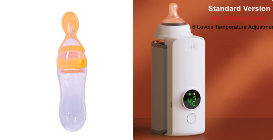 Portable Baby Bottle Warmer—USB Rechargeable & Smart Heating