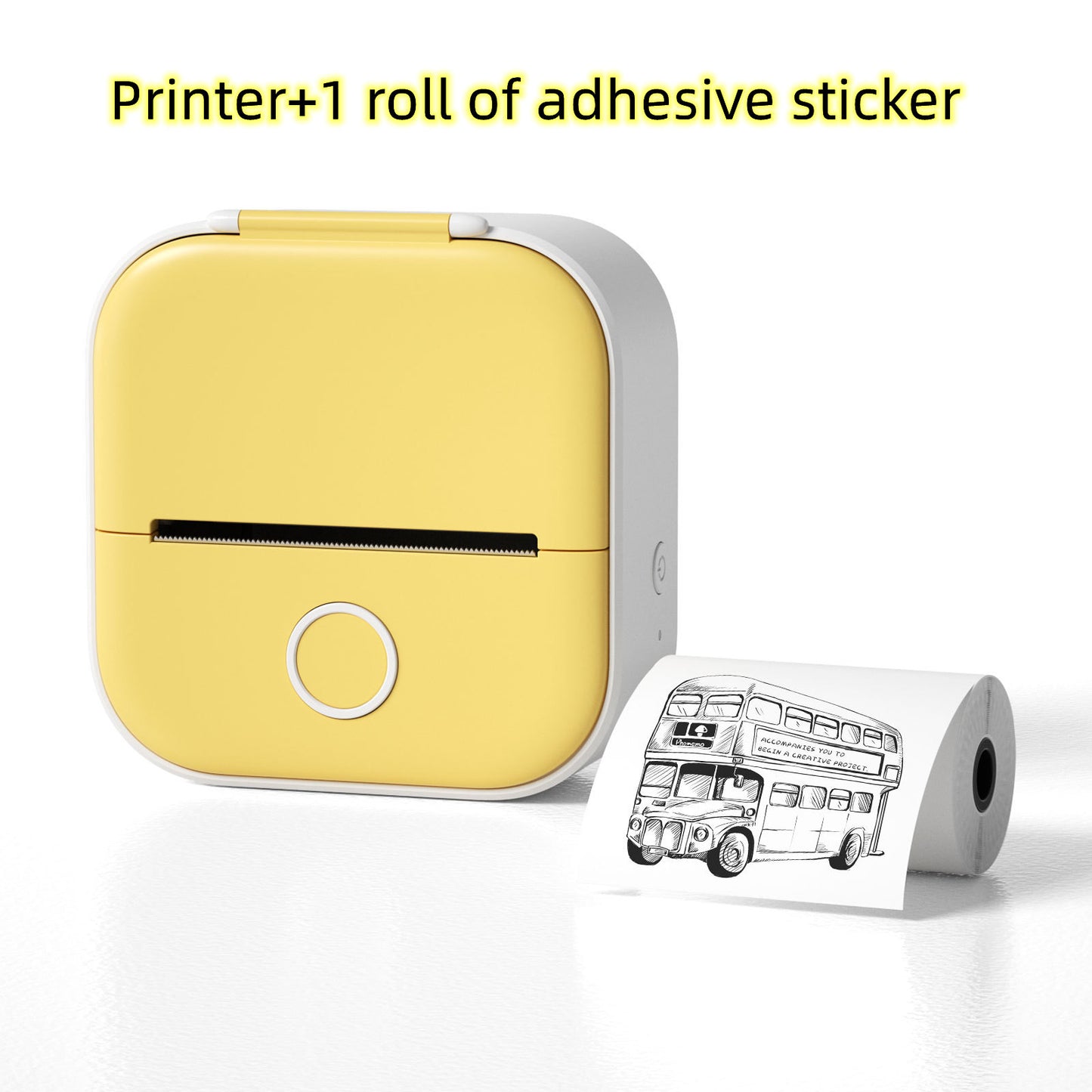 Portable Mini Thermal Printer – Wireless Bluetooth Label & Photo Printer for On-the-Go Convenience!